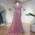 Serene Hill Arabic Mermaid Elegant Orange Luxury Evening Dresses Gowns Pearls Beaded For Women Party 2025 LA71649A - SERENE HILL