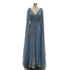 Serene Hill Arabic Nude Luxury Evening Dresses with Cape Sleeves A-Line Beaded and Gown For Women&