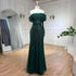 Serene Hill Arabic Nude Mermaid One Shoulder Beaded Luxury Dubai Evening Dresses Gowns For Women Wedding Party 2025 LA72161 - SERENE HILL