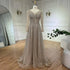 Serene Hill Arabic Pink A Line Elegant Long Sleeves Luxury Beaded Evening Dresses Gowns for Women Wedding Party 2025 LA72521 - SERENE HILL