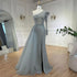 Serene Hill Arabic Pink Mermaid Elegant One Shoulder Beaded Luxury Evening Dresses Gowns For Women Wedding Party 2025 LA72561 - SERENE HILL