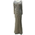 Luxury Dubai Silver Nude Beaded Elegant Mermaid Evening Dress LA70752L - SERENE HILL