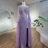 Luxury Dubai Mermaid Turquoise Evening Dress with Cape Sleeves LA72246 - SERENE HILL