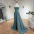 Serene Hill Arabic Turquoise High-Split Mermaid Beaded Luxury Evening Gown for Women Wedding Party 2025 LA72610 - SERENE HILL
