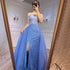 Serene Hill Blue Mermaid High Split With Skirt Sweetheart Beaded Party Dresses Formal Women Evening LA71796 - SERENE HILL