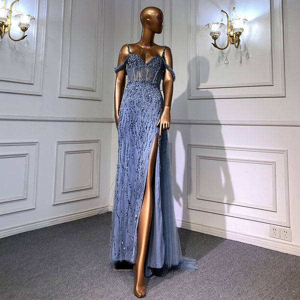 Luxury Mermaid Pink Evening Dresses for Women Wedding Party LA71571