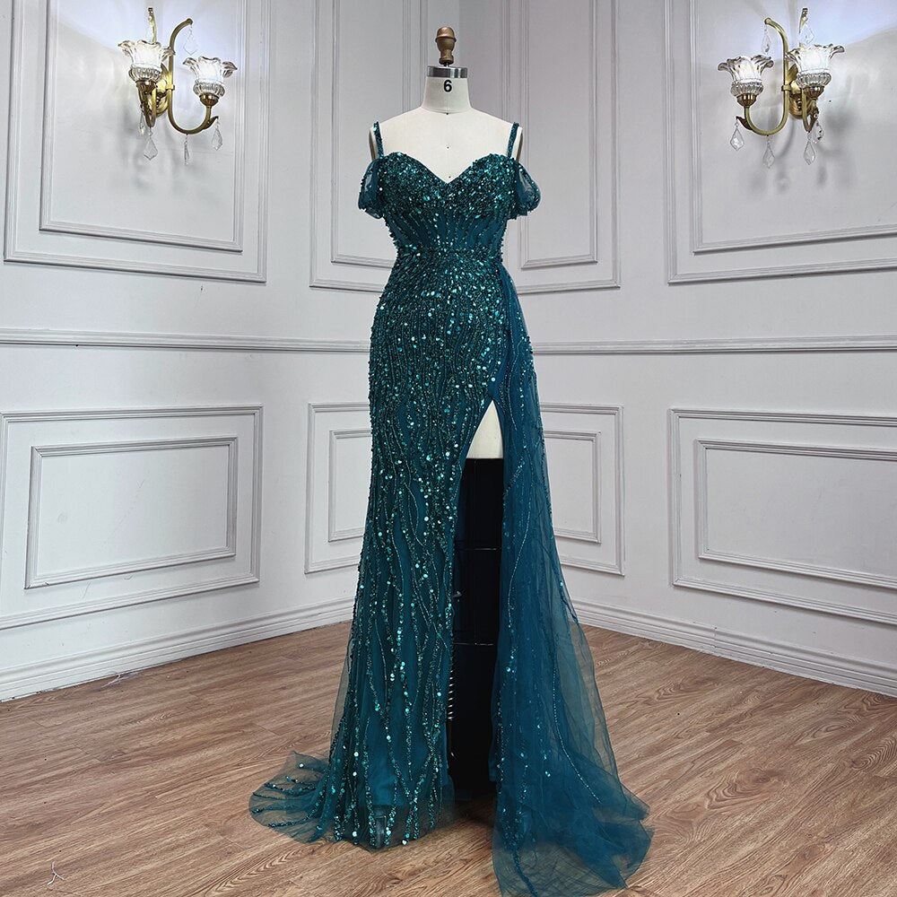 Luxury Mermaid Pink Evening Dresses for Women Wedding Party LA71571 - SERENE HILL