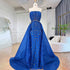 Serene Hill Blue Mermaid Overskirt Evening Party Gowns Beaded Elegant Formal Occasion Dresses For Women 2025 LA72051 - SERENE HILL