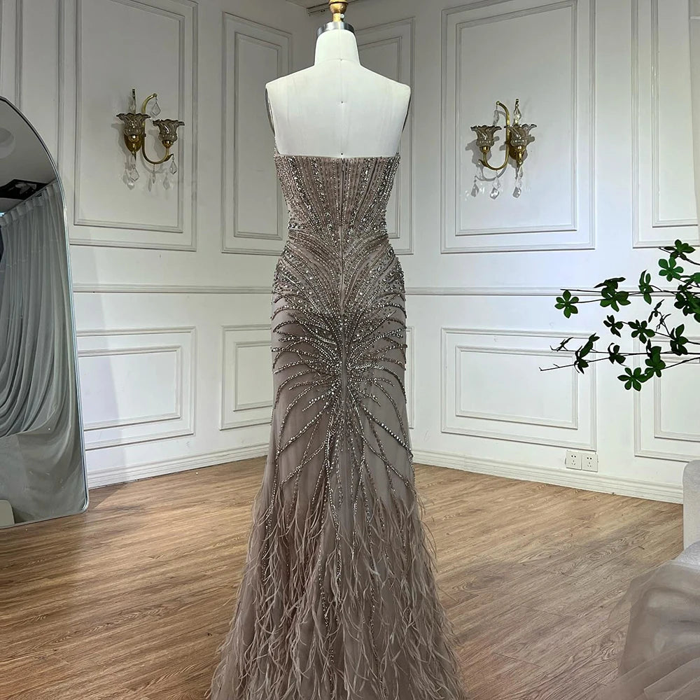 Luxury Designer Evening Dresses Mermaid Gowns for Formal Occasion Pink / 6