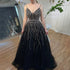 Luxury Dubai Arabic Long A-Line Spaghetti Strap Graduation School Party Gown Celebrity Prom Dresses LA71887 - SERENE HILL