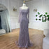 Serene Hill Dark Green Mermaid Dress Crystal Beaded Arabic Evening Gown for Women Perfect for Weddings and Parties 2025 LA72242 - SERENE HILL