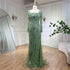 Serene Hill Dark Green Mermaid Dress Crystal Beaded Arabic Evening Gown for Women Perfect for Weddings and Parties 2025 LA72242 - SERENE HILL