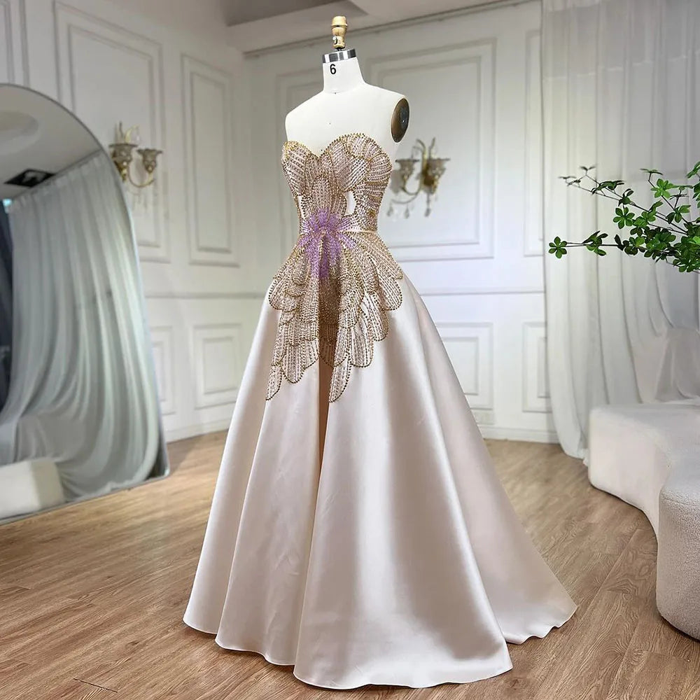 elegant beige dresses Beige Flutter Sleeve Midi Dress - All Dresses main image 1