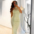 Luxury Nude Mermaid Evening Dresses with Gloves LA72032A - SERENE HILL