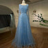 Dubai Designer Luxury Nude A-Line Beaded Evening Dress LA72088 - SERENE HILL