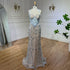 Serene Hill Dubai Blue Mermaid Luxury Beaded Spaghetti Strap Arabic Evening Dresses Gowns for Women Wedding Party 2025 LA72330 - SERENE HILL