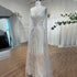Luxury Lilac Feathers Evening Dresses with Cape Sleeves LA72036 - SERENE HILL