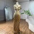 Serene Hill Dubai Silver Mermaid Gold Evening Gowns Luxury Beaded Tassel Spaghetti Strap Party Drsses For Women 2025 LA72280 - SERENE HILL