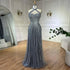 Serene Hill Dubai Turquoise Spaghetti Strap Mermaid Luxury Beaded Evening Dresses Gowns For Women Wedding Party 2025 LA72322 - SERENE HILL