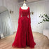 Dubai Luxury Beaded Mermaid Evening Dress With Long Sleeves LA70765L - SERENE HILL