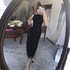Elegant Arabic Black & White Feather Midi Evening Dresses LA72076 - SERENE HILL