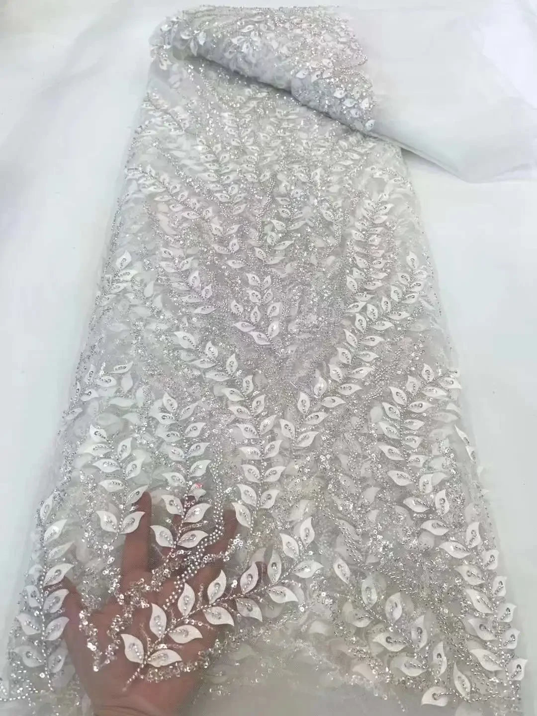 Serene Hill Gray One Shoulder Lace Up Beaded Luxury Ball Gown Bride Gowns Wedding Dress 2025 High End Custom Made HM231074 - SERENE HILL