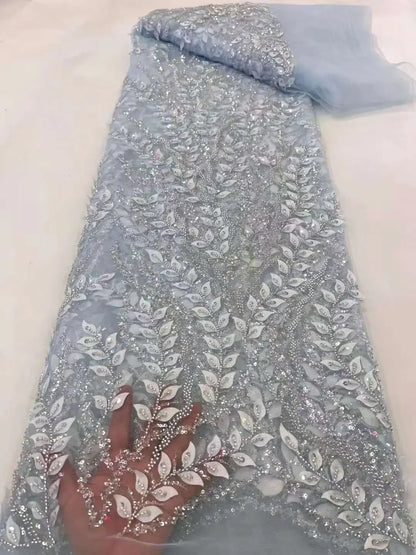 Serene Hill Gray One Shoulder Lace Up Beaded Luxury Ball Gown Bride Gowns Wedding Dress 2025 High End Custom Made HM231074 - SERENE HILL