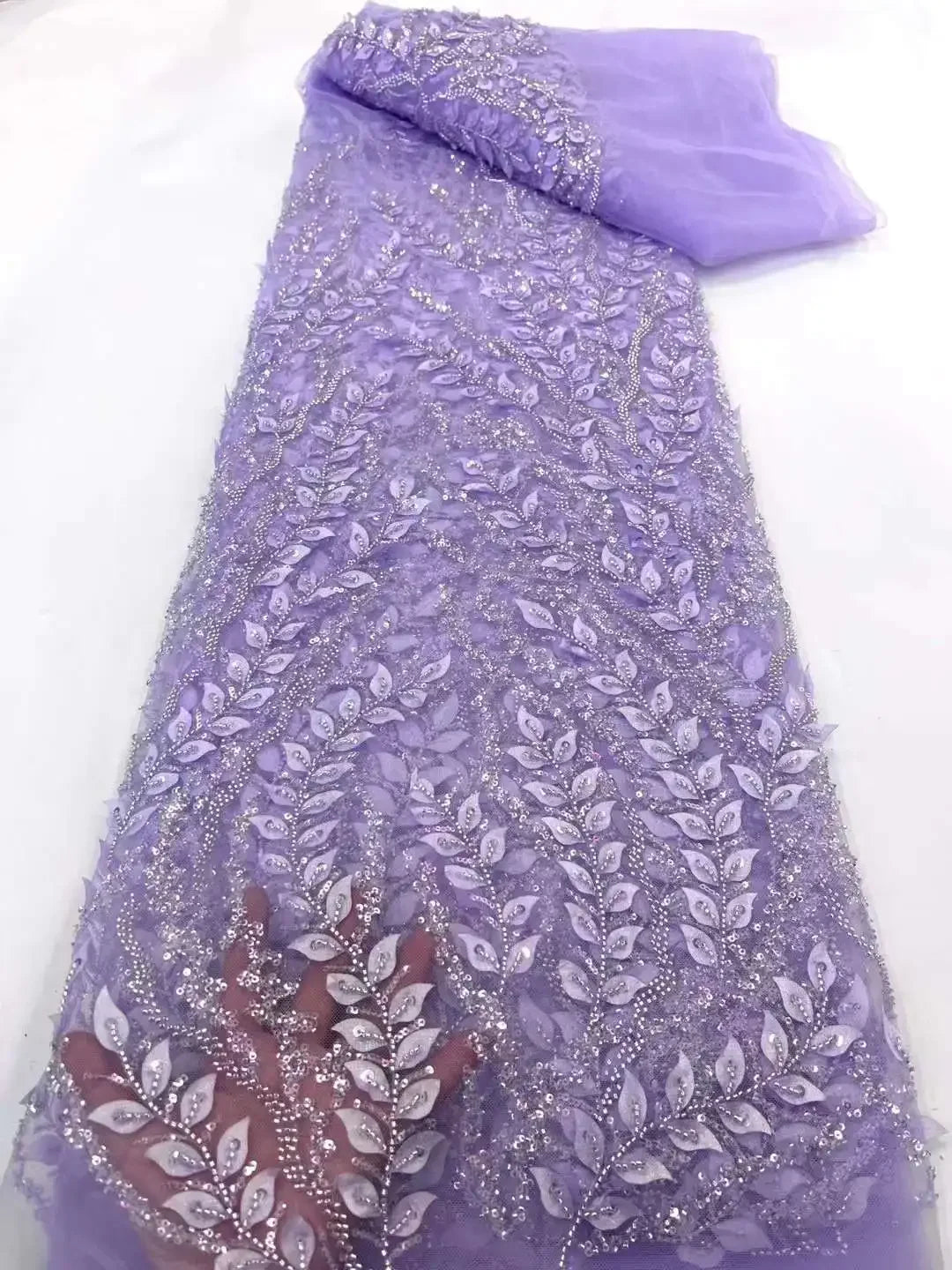 Serene Hill Gray One Shoulder Lace Up Beaded Luxury Ball Gown Bride Gowns Wedding Dress 2025 High End Custom Made HM231074 - SERENE HILL