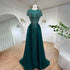 Serene Hill Green Mermaid Elegant With Overskirt Beaded Luxury Dubai Evening Dresses Gowns For Women Wedding Party 2025 LA72241 - SERENE HILL
