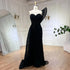 Luxury Dubai Green Mermaid High Split One Shoulder Beaded Evening Dresses Gowns For Wedding Party LA71779 - SERENE HILL