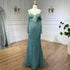 Serene Hill Grey Mermaid Spaghetti Strap Luxury Beaded Elegant Evening Dresses Gowns 2025 For Woman Wedding Party LA71650 - SERENE HILL