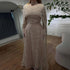 Luxury Modest Sage Green Evening Dress with Pearls LA72032B - SERENE HILL