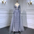Serene Hill Luxury Muslim Pink With Train Mermaid Elegant Evening Dresses Gowns For Woman Party LA70433 - SERENE HILL