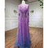 Serene Hill Muslim A Line Beaded Luxury Arabic Evening Dresses Gowns 2025 For Women Wedding Party LA71907 - SERENE HILL