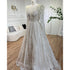 Serene Hill Muslim Beige A Line Beaded Feathers Luxury Dubai Long Evening Dresses Gowns 2025 For Women Wedding Party LA72172 - SERENE HILL