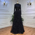 On Sale no return no refund Serene Hill Muslim Gold Mermaid Elegant Luxury Evening Dresses Gowns High Neck Beaded 2025 For Women Party LA71682 - SERENE HILL