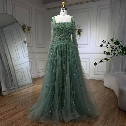 Luxury Designer Pink Dubai Evening Dress With Cape LA71803A - SERENE HILL