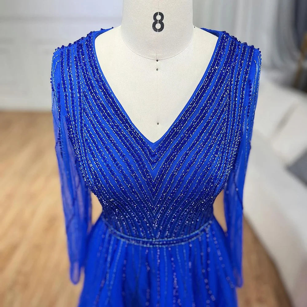 Muslim Luxury Turquoise A-Line Evening Dress LA72228 caramel / 10 Muslim Luxury Turquoise A-Line Evening Dress LA72228 caramel / 10