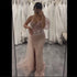 Luxury Dubai Pink Beaded One-Shoulder Mermaid Evening Gown with Slit and Tulle Detail for Formal Occasion LA72888 - SERENE HILL