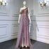 Luxury Rose Pink One Shoulder Mermaid Evening Dresses LA71371 - SERENE HILL