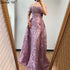 Serene Hill Pink Mermaid Elegant Short Sleeve Flowers Evening Dresses 2025 Dubai Sexy Off Shoulder Lace Crystal Gowns LA70200 - SERENE HILL