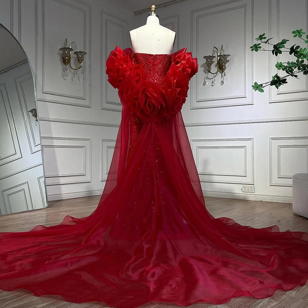 strapless open back dress RED LONG SLEEVE TRAPEZOID NECKLINE BODYCON FULL DRESS | CULT MIA