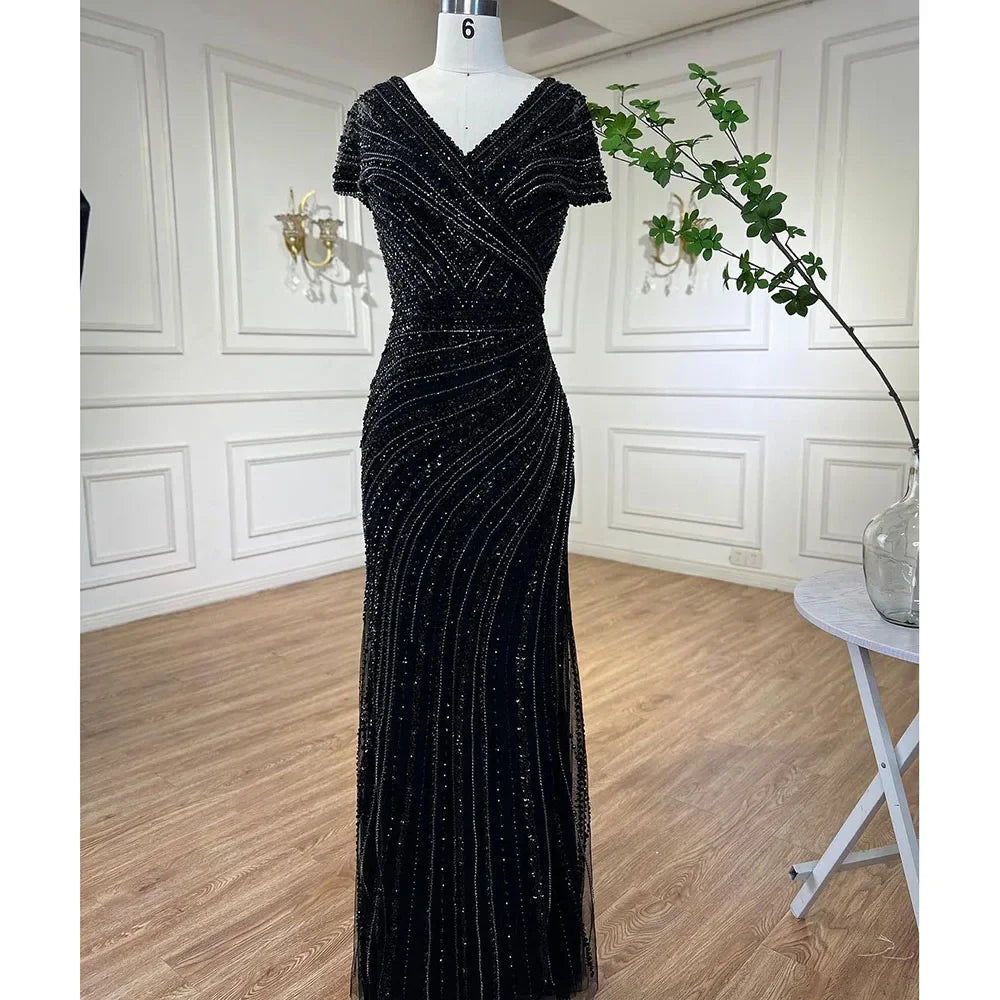 Luxury Silver Nude Mermaid Evening Dresses for Party LA71686 - SERENE HILL