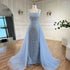 Serene Hill Turquoise Mermaid Beaded Pearls Spaghetti Straps and Floor Length Evening Gown Party Dress for Women 2025 LA72032C - SERENE HILL
