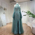 Serene Hill Turquoise Mermaid Elegant With Overskirt Luxury Beaded Evening Dresses Gowns For Women Wedding Party 2025 LA72298 - SERENE HILL