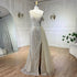Serene Hill Yellow One Shoulder Black High Split Mermaid Beaded Evening Dresses Gowns for Women Wedding Party 2025 LA72424 - SERENE HILL