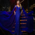Luxury Royal Blue Mermaid Evening Dress with Cape LA72198 - SERENE HILL