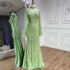 Luxury Dubai Caramel Beaded Feathers Mermaid Evening Dress LA72394A - SERENE HILL