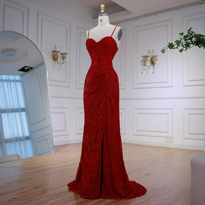Elegant Red Prom Dress with Slit LA72998 - SERENE HILL