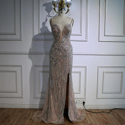 Luxury Mermaid Evening Dress with Split LA72480A - SERENE HILL